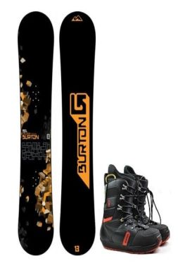 Deska snowboardowa z wiązaniami